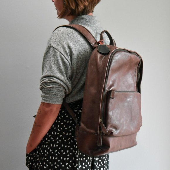 Frye Handbags - NWT Frye Chris Backpack in Chocolate